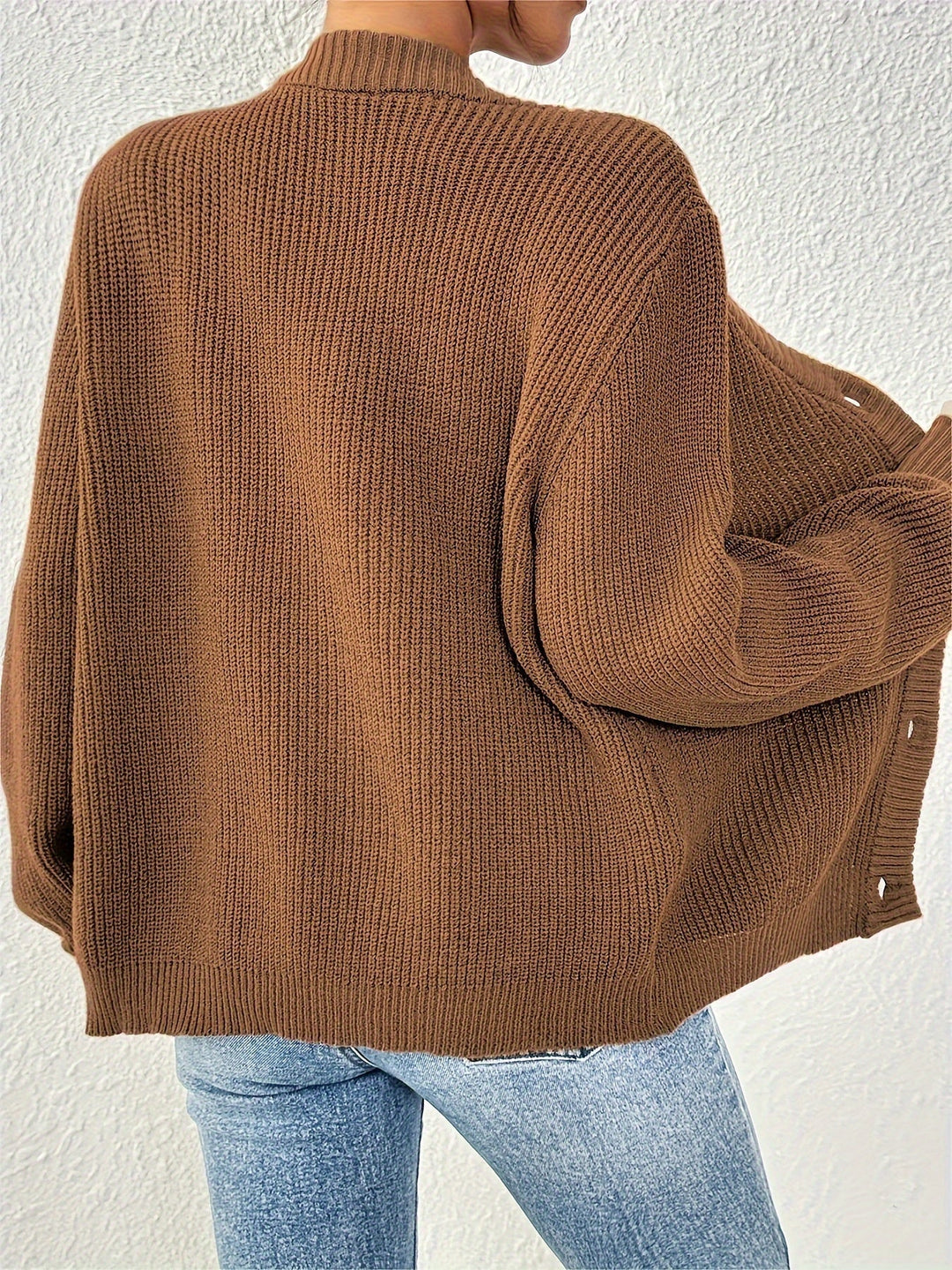 Heidi-Mode | Warmer Baumwollstrickjacke für Frauen