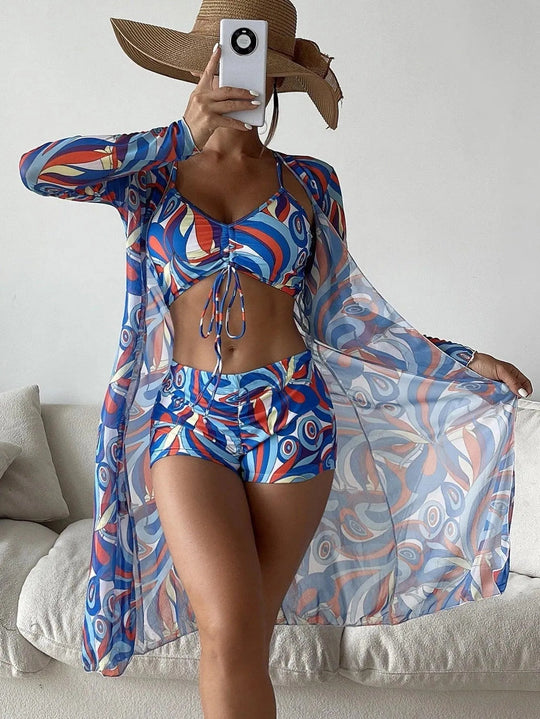Heidi-Mode | Driedelige bikini zwempak voor vrouwen