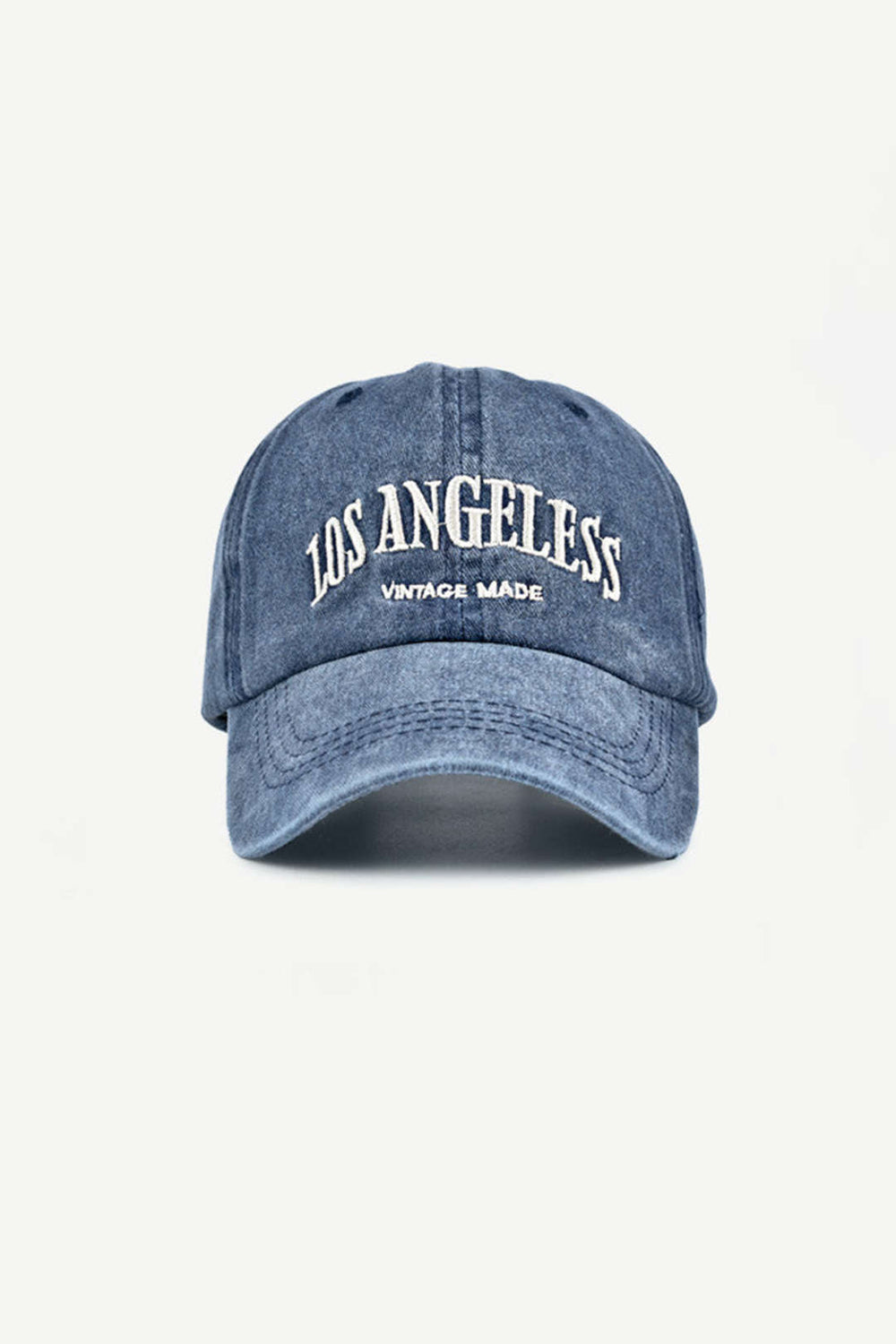 Denim-Baseballkappe mit Buchstabendruck