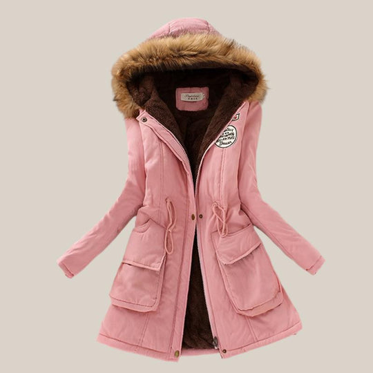 Heidi-Mode | Winterparka mit veganem Fellkragen