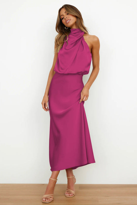 Heidi-Mode | Satinkleid - Damen - Zeitlos und Elegant