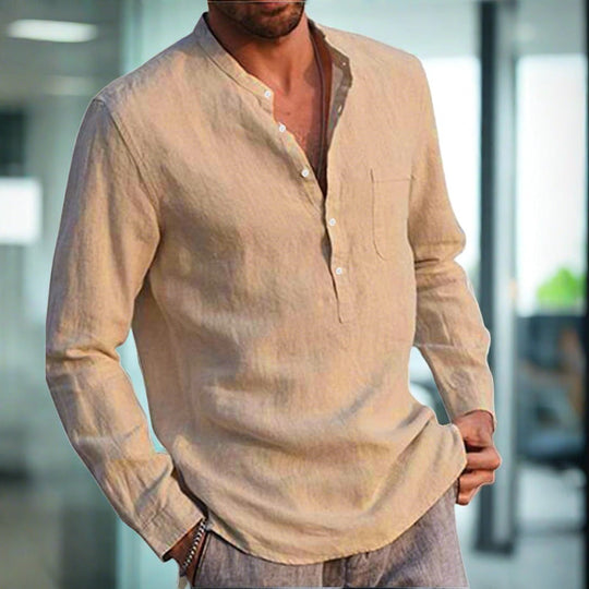 Heidi-Mode | Slim Linen Comfort Shirt