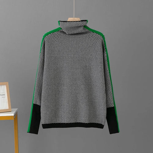 Elegante Volle Ärmel und warmer Rollkragenpullover