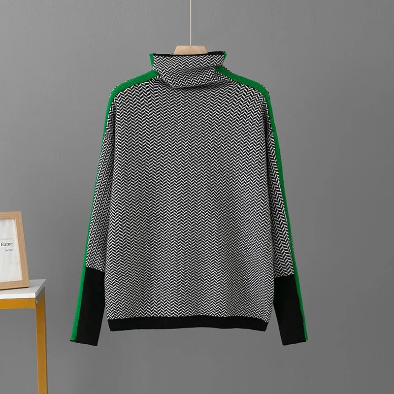 Heidi-Mode | Elegante Volle Ärmel und Warmer Rollkragenpullover