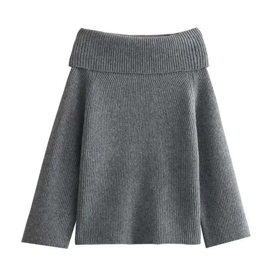 Eleganter, schulterfreier Pullover für Damen