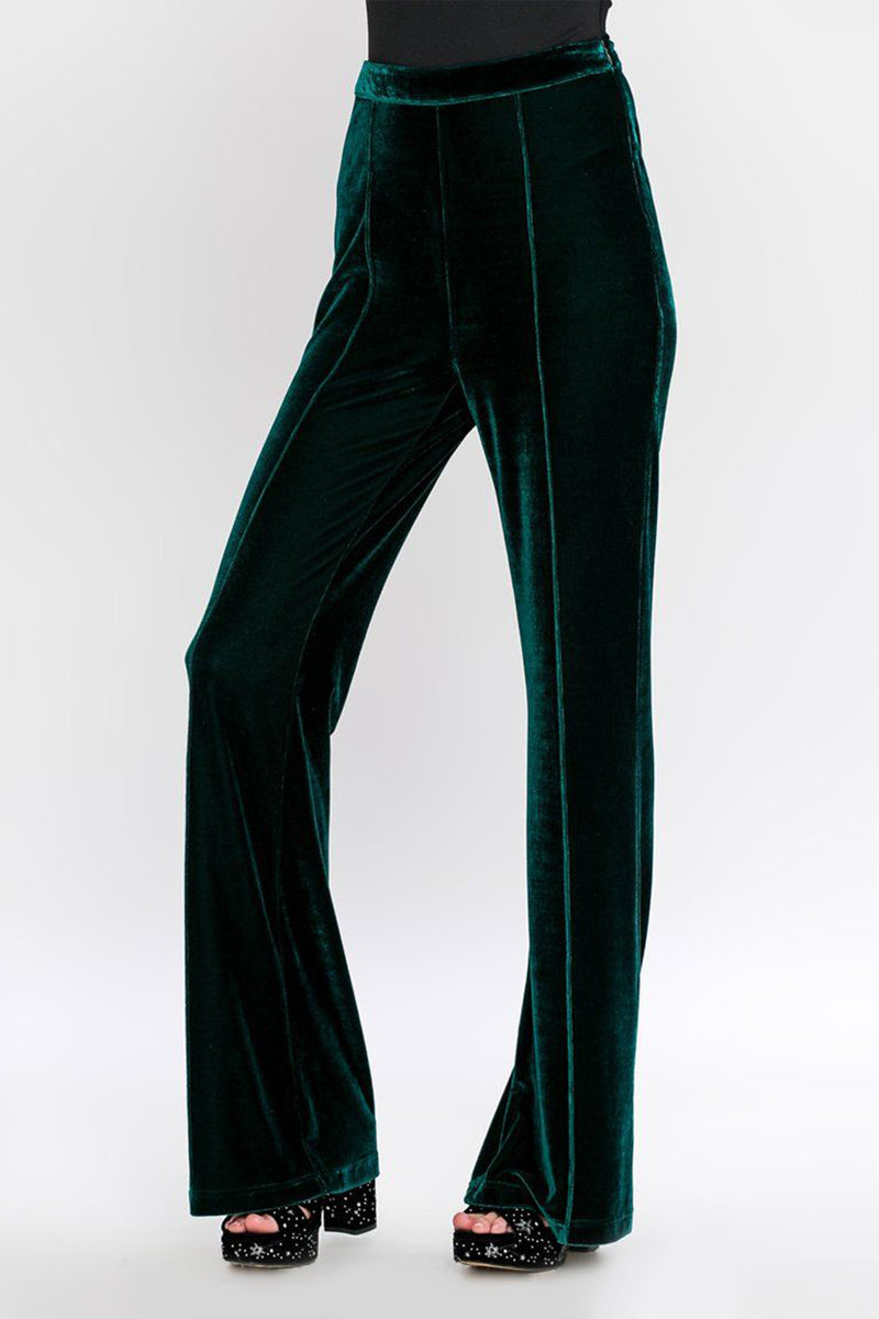 Heidi-Mode | Munter Velours Nahtlose Flare Hosen