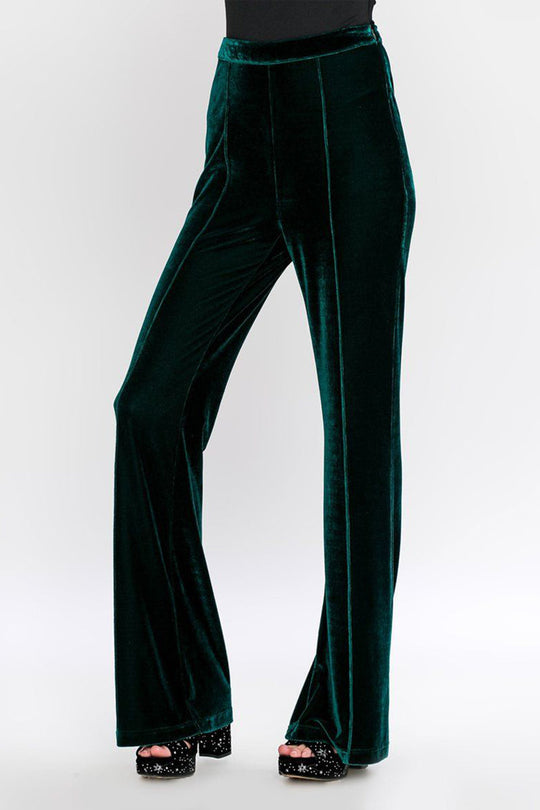 Heidi-Mode | Munter Velours Nahtlose Flare Hosen