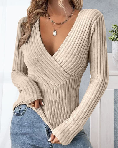 Heidi - Gerippter Pullover