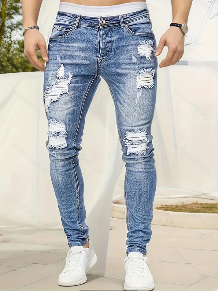 Heidi-Mode | Herren zerrissene Jeans