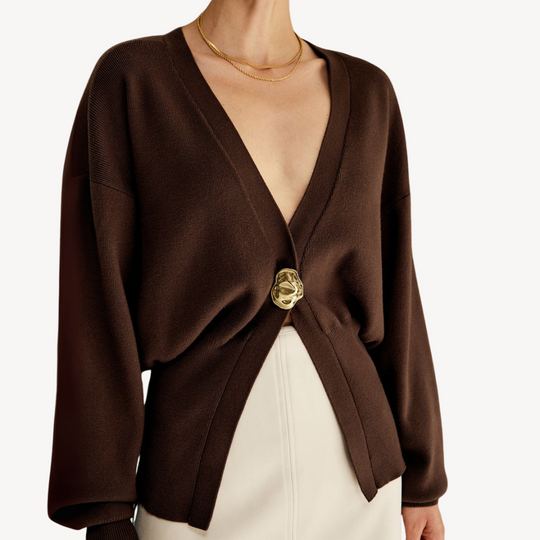 Heidi-Mode | Damen Strick V-Ausschnitt Cardigan Pullover