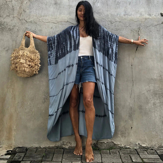 Heidi-Mode | Glamouröse Sonnenschutz Resort Strandkleid Cover Up