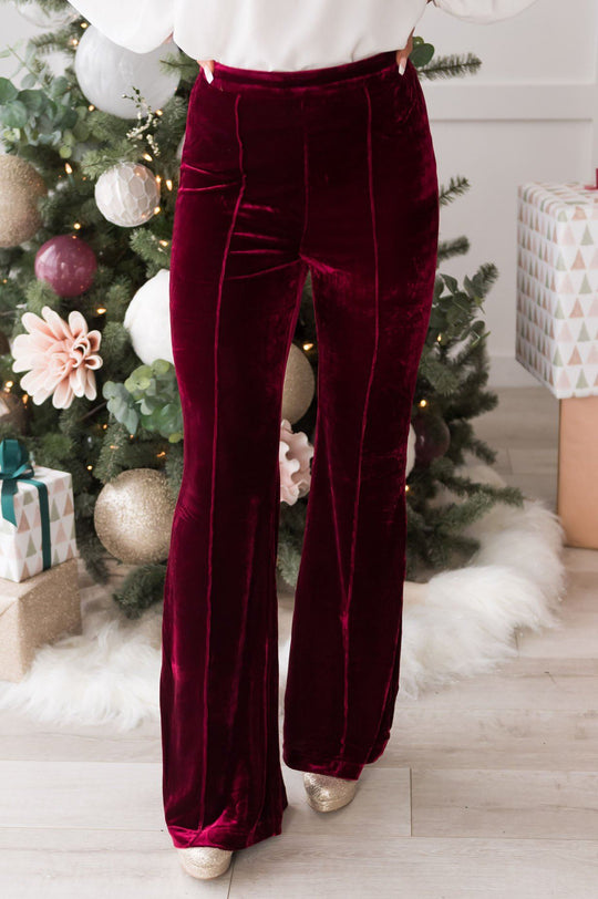 Heidi-Mode | Munter Velours Nahtlose Flare Hosen