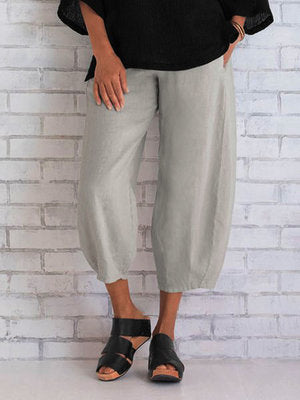 Heidi-Mode | Einfache, Lockere Damen 3/4 Hosen für Den Sommer