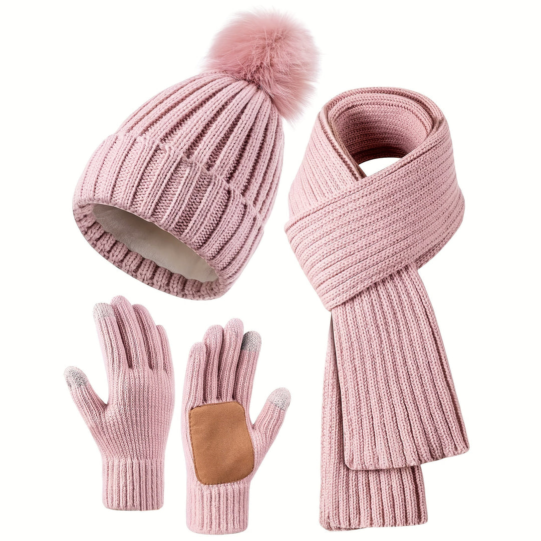 Heidi-Mode - Lässiger Winter Stilvolles 3-teiliges Set für Frauen