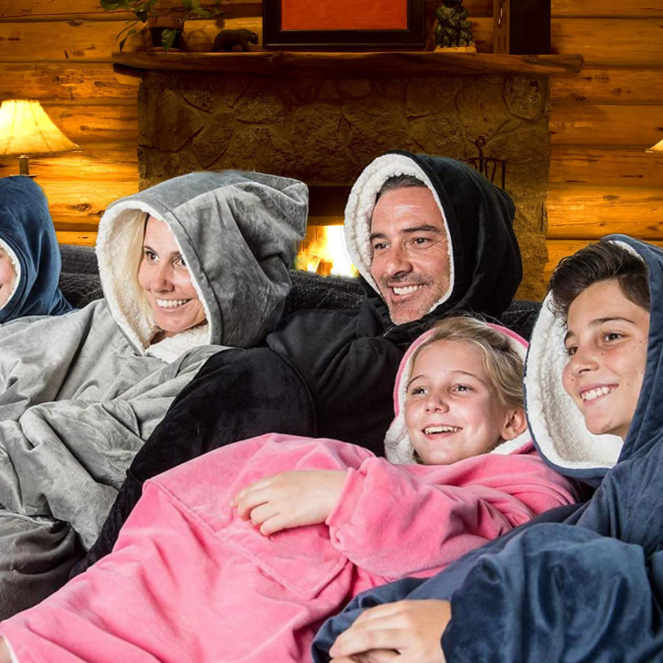 Heidi-Mode | Weiches Kapuzenpullover-decke Polyester Bequem und Warm