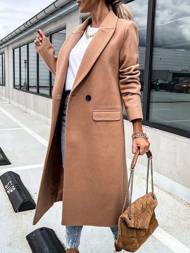 Heidi-Mode | Langer Mantel Klassischer Zeitloser Stil Ideal für den Winter