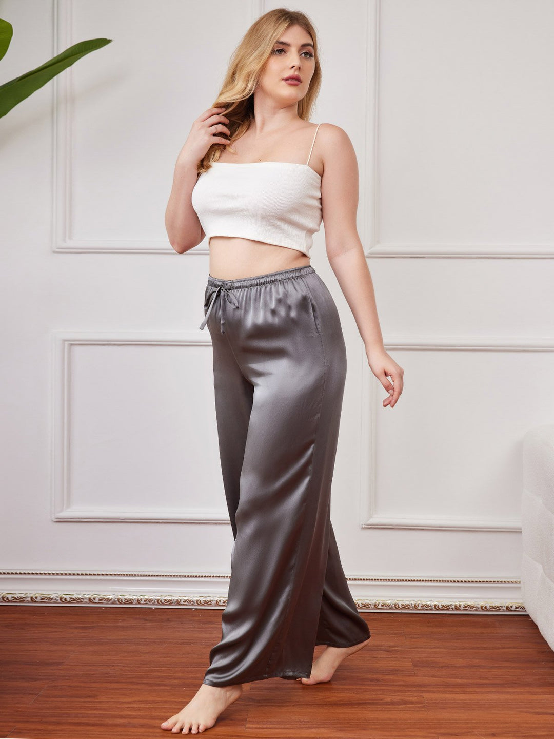 Heidi-Mode | Loose Hosen Reine Seide für Frauen Große Größen