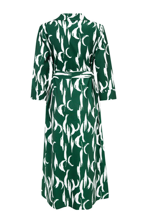 Heidi-Mode | Cider und Sunshine Floral Hemdkleid Midi