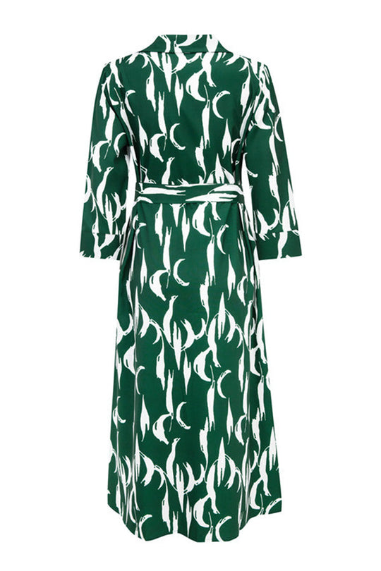 Heidi-Mode | Cider und Sunshine Floral Hemdkleid Midi