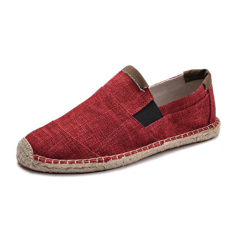 Heidi-Mode | Boss Stilvolle Handgemachte Leinwandstrohschuhe Sommer-Chic
