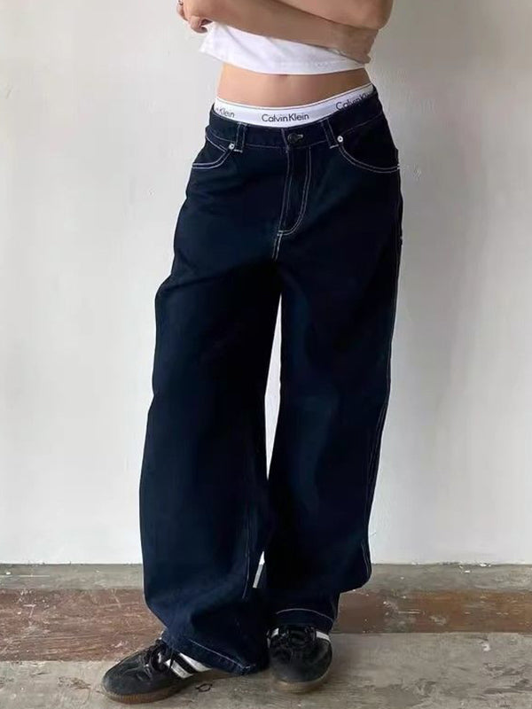 Heidi-Mode | Boyfriend Jeans Mit Taschenstickerei