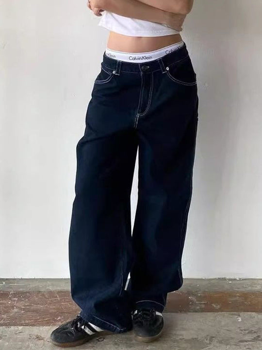 Heidi-Mode | Boyfriend Jeans Mit Taschenstickerei