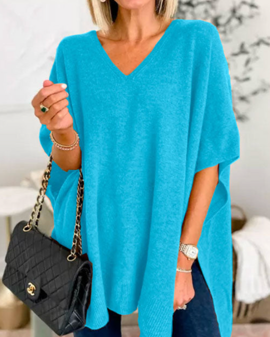 Heidi-Mode | Stylischer Pullover mit V-Ausschnitt für Damen