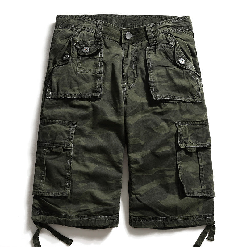 Parker | Tarnfarbene Cargo-Shorts