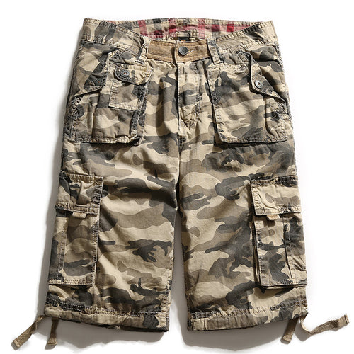 Parker | Tarnfarbene Cargo-Shorts