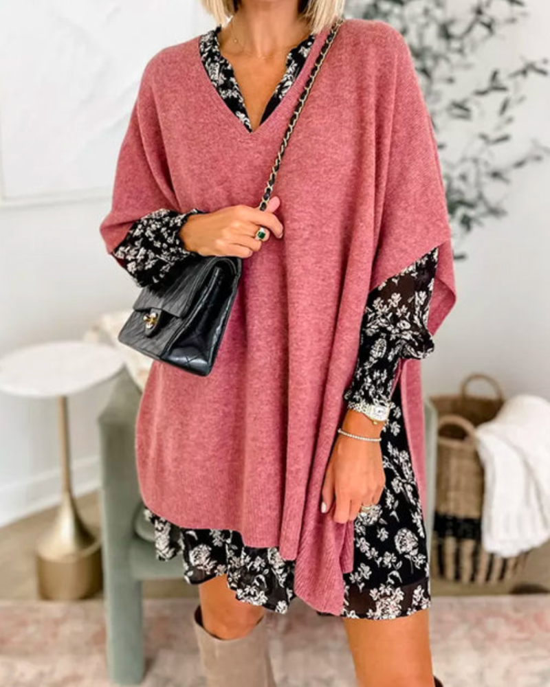 Heidi-Mode | Stylischer Pullover mit V-Ausschnitt für Damen