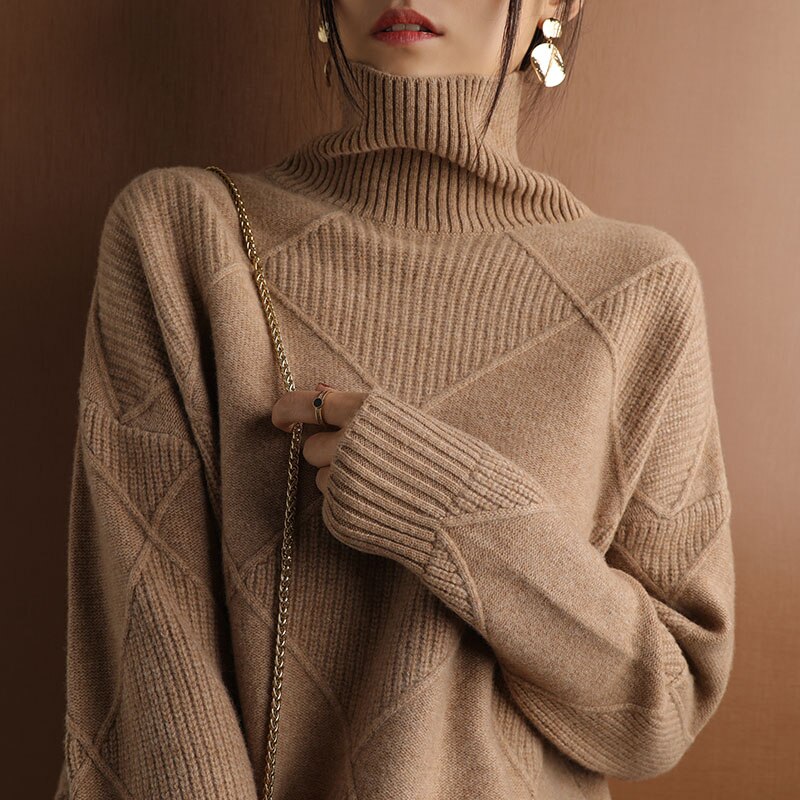 Heidi-Mode | Lässiger Strickpullover Mit Kragen