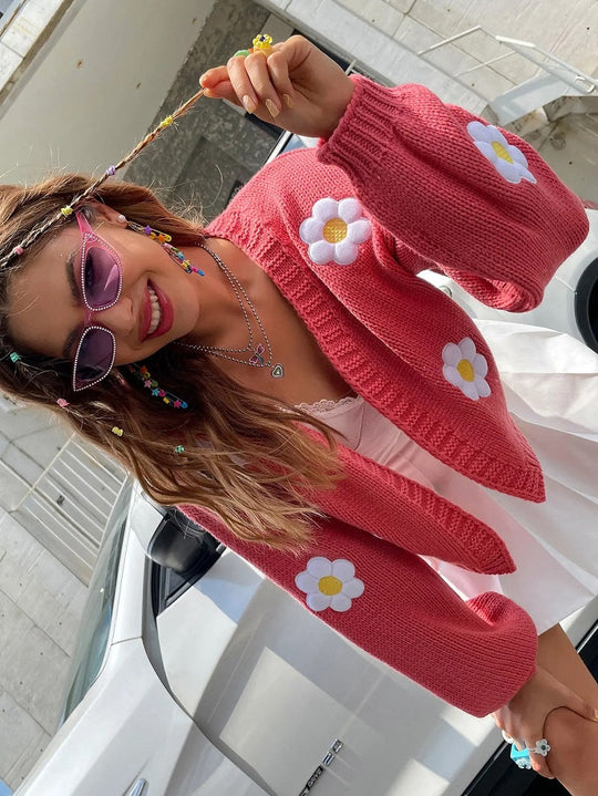 Heidi-Mode | Bestickte Weste mit Blumen