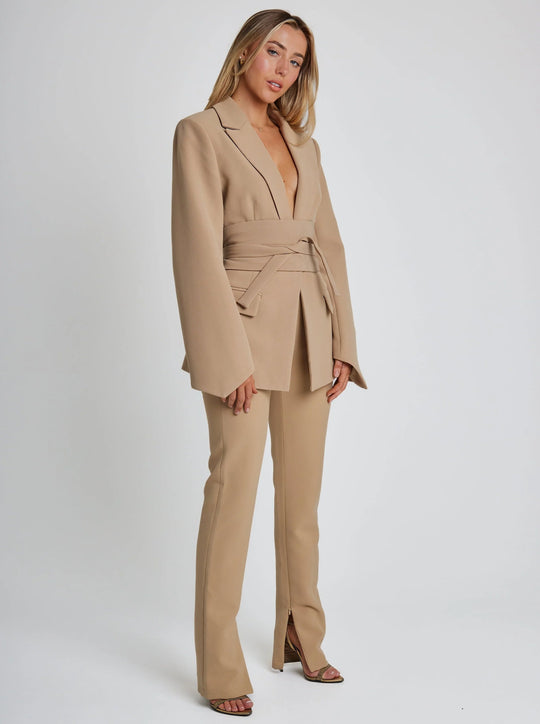 Heidi-Mode | Gürtelblazer Elegant Schlank Damen Blazer
