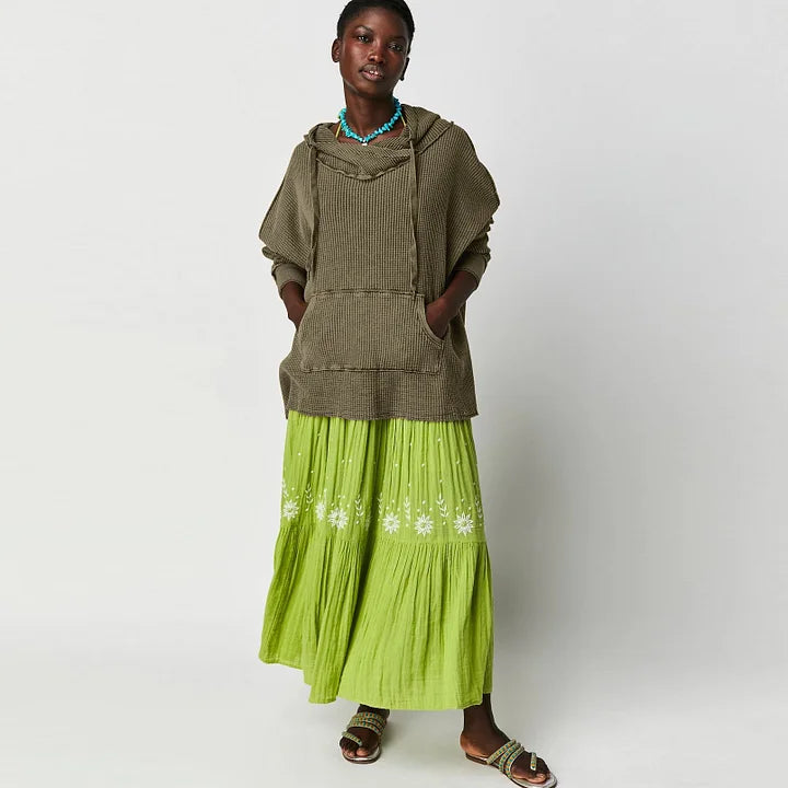 Heidi-Mode | Wafelweefsel Hoodie Met Lange Mouwen