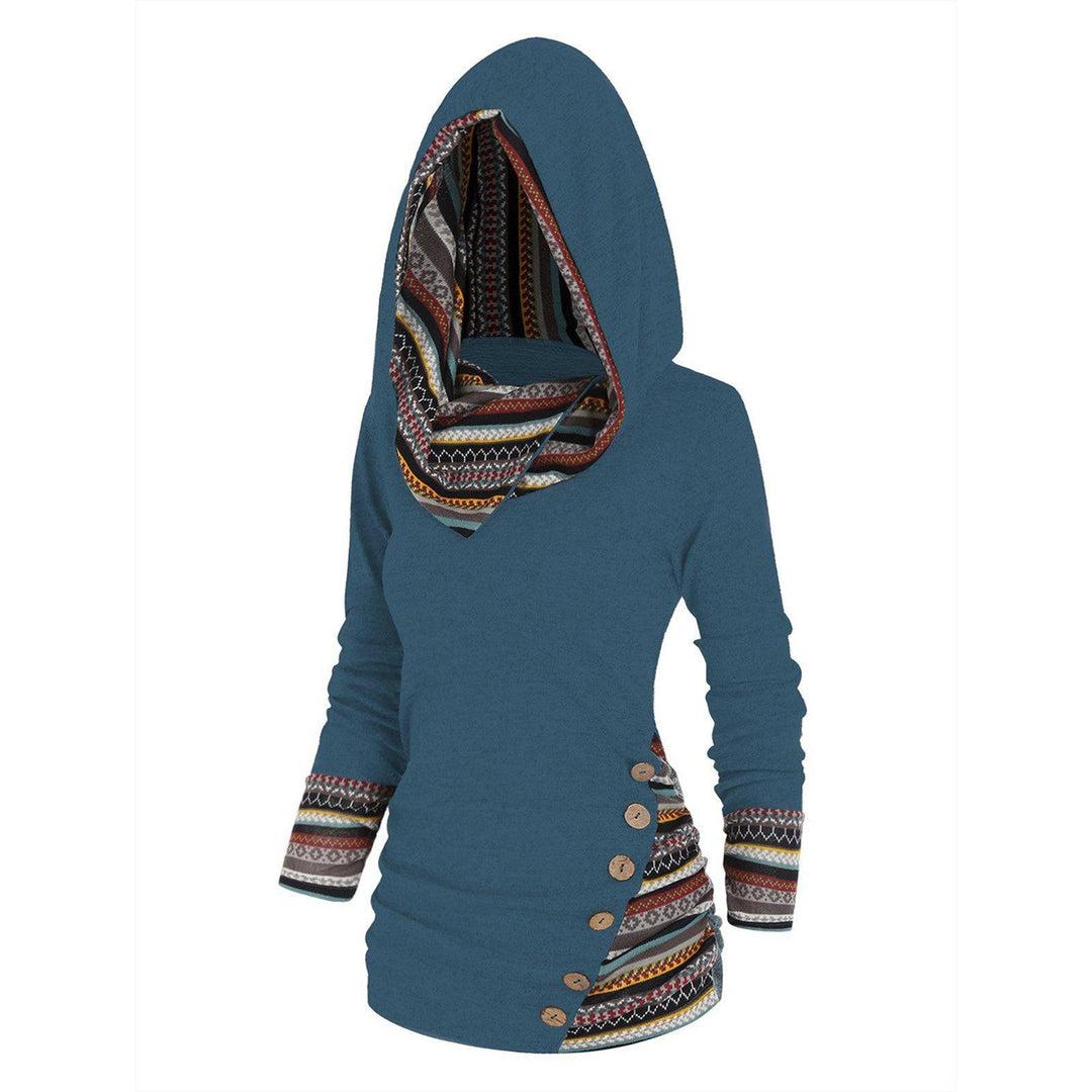 Heidi - Lässiger Tribal-Kapuzenpullover