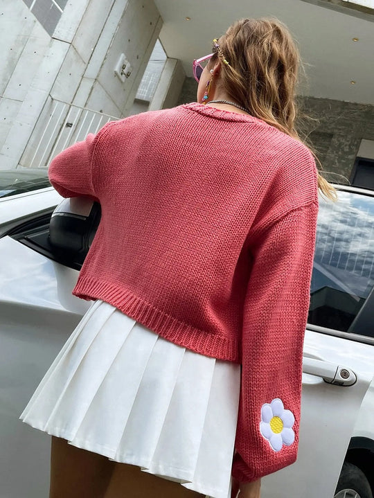 Heidi-Mode | Bestickte Weste mit Blumen