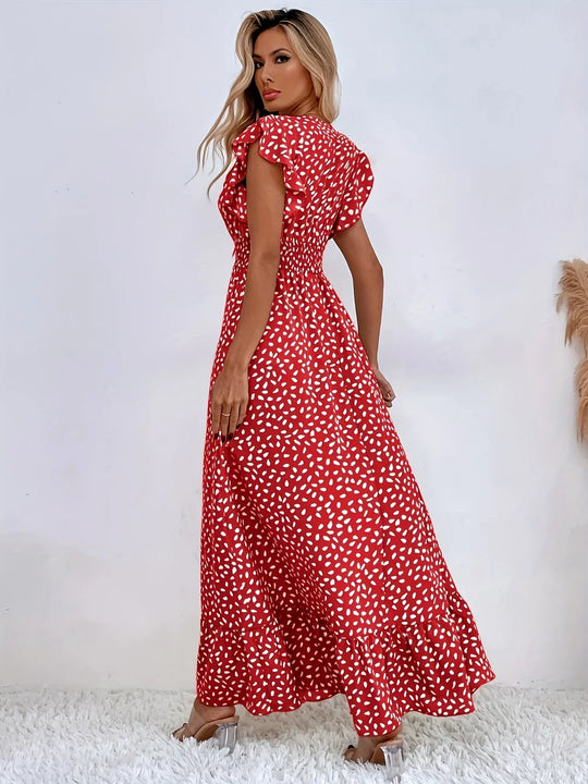 Print Rüschen Kleid | Stilvoll und Trendy