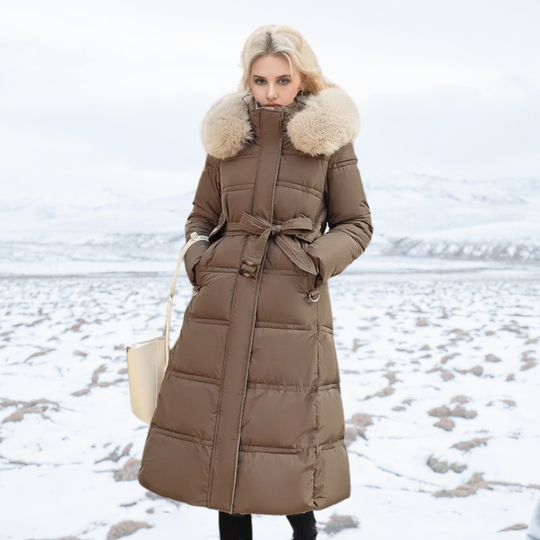 Luxe Winterjacke Mit Pelzkragen Für Damen - Nordelle