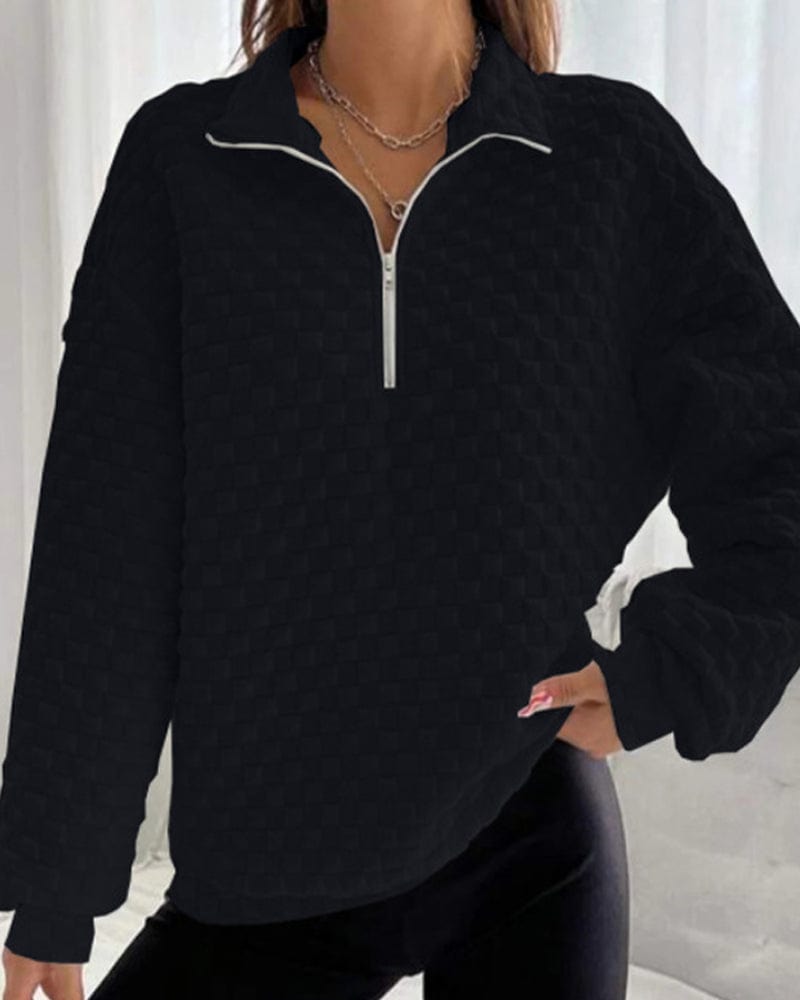 Heidi-Mode | Zip-up Pullover Chic Modern Stil Ideal für den Winter