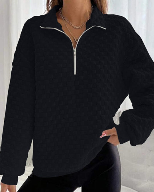 Heidi-Mode | Zip-up Pullover Chic Modern Stil Ideal für den Winter