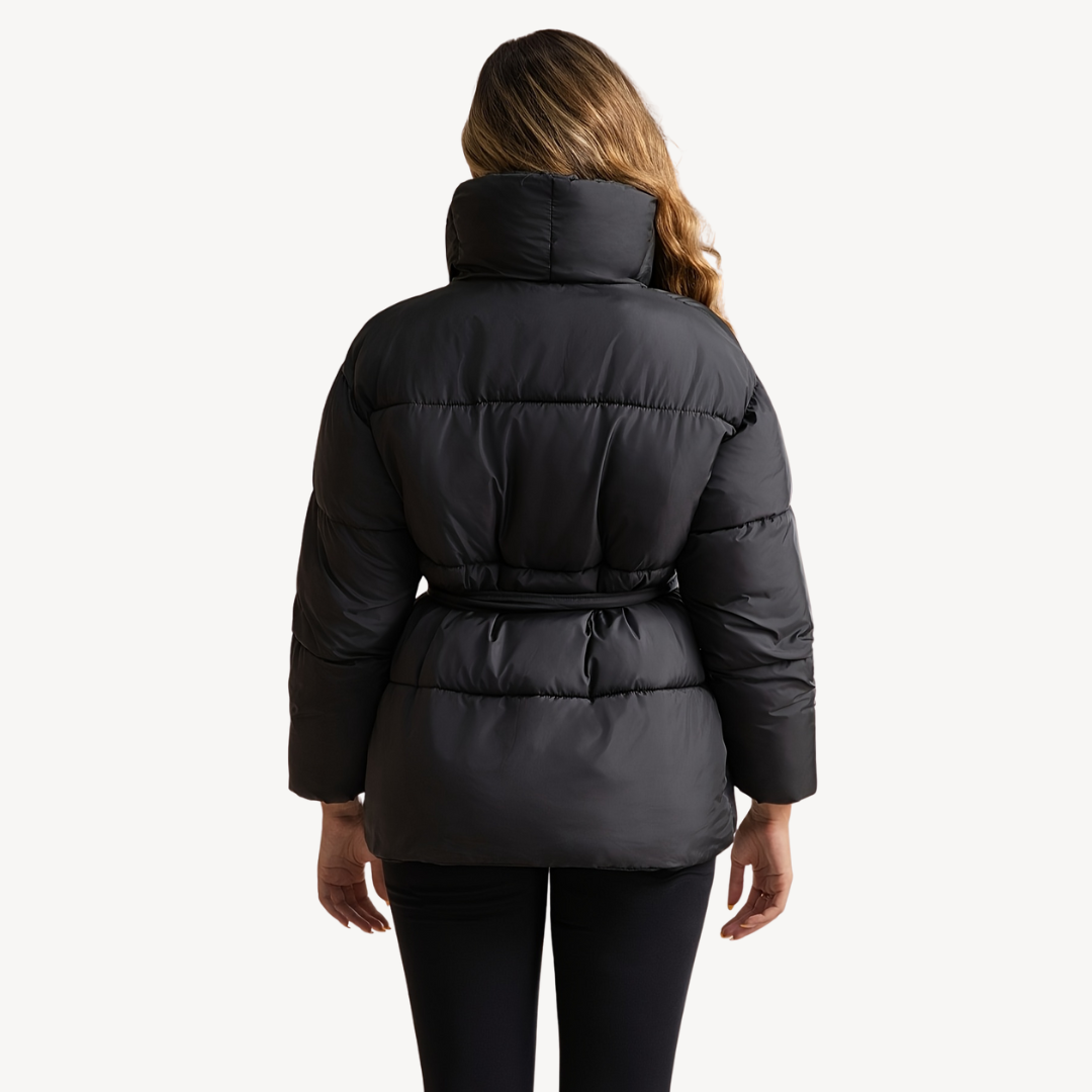 Heidi-Mode | Damen Pufferjacke mit Gürtel