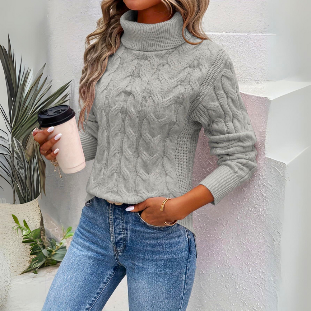Heidi-Mode | Warmer Strick Damen Rollkragen
