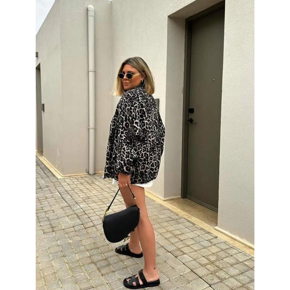 Heidi-Mode | Bomberjack mit Leopardenmuster