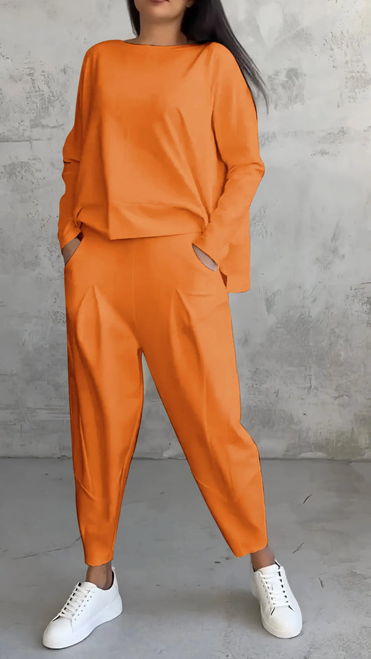 Heidi-Mode | Zweiteiliges Set In Einem Lässigen Relaxed Fit Modell