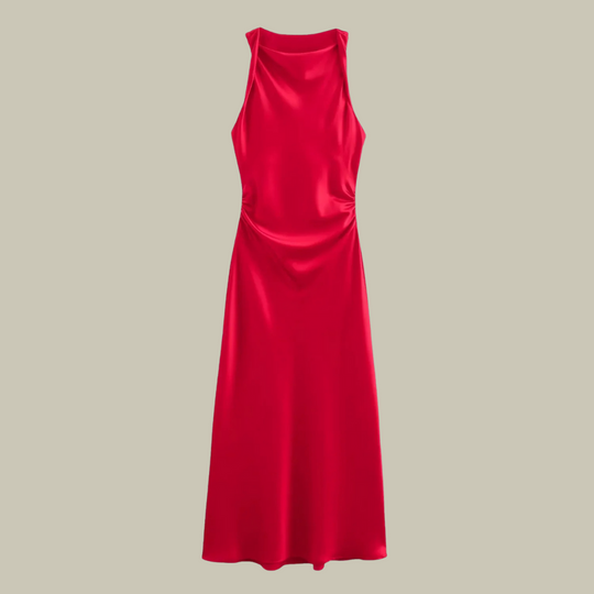 Heidi-Mode | Damen Satin Lange Kleider