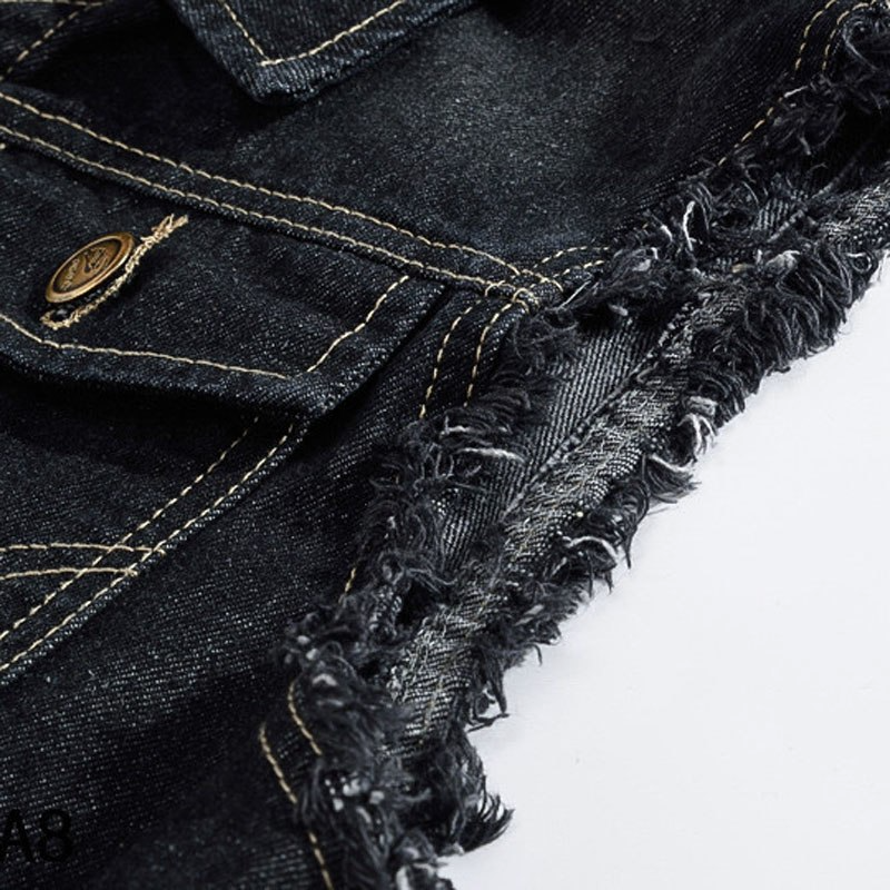 Heidi-Mode Stylische Denim Weste für Herren