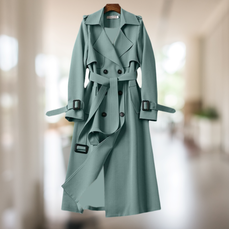 Heidi-Mode | Doppelreiher Leichter Trenchcoat Damen