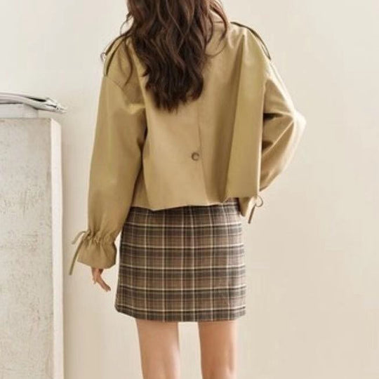 Heidi-Mode | Doppelreiher Jacke Mit Trompetenärmeln Für Kurze Anzüge