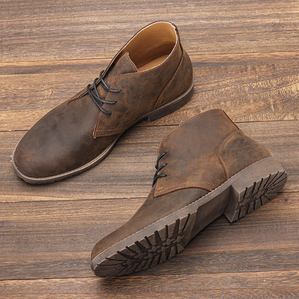 Stiefelette Aus Echtem Leder