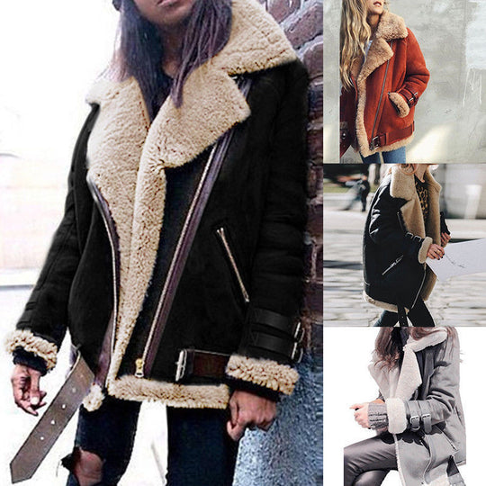 Bikerjacke Wildimitat